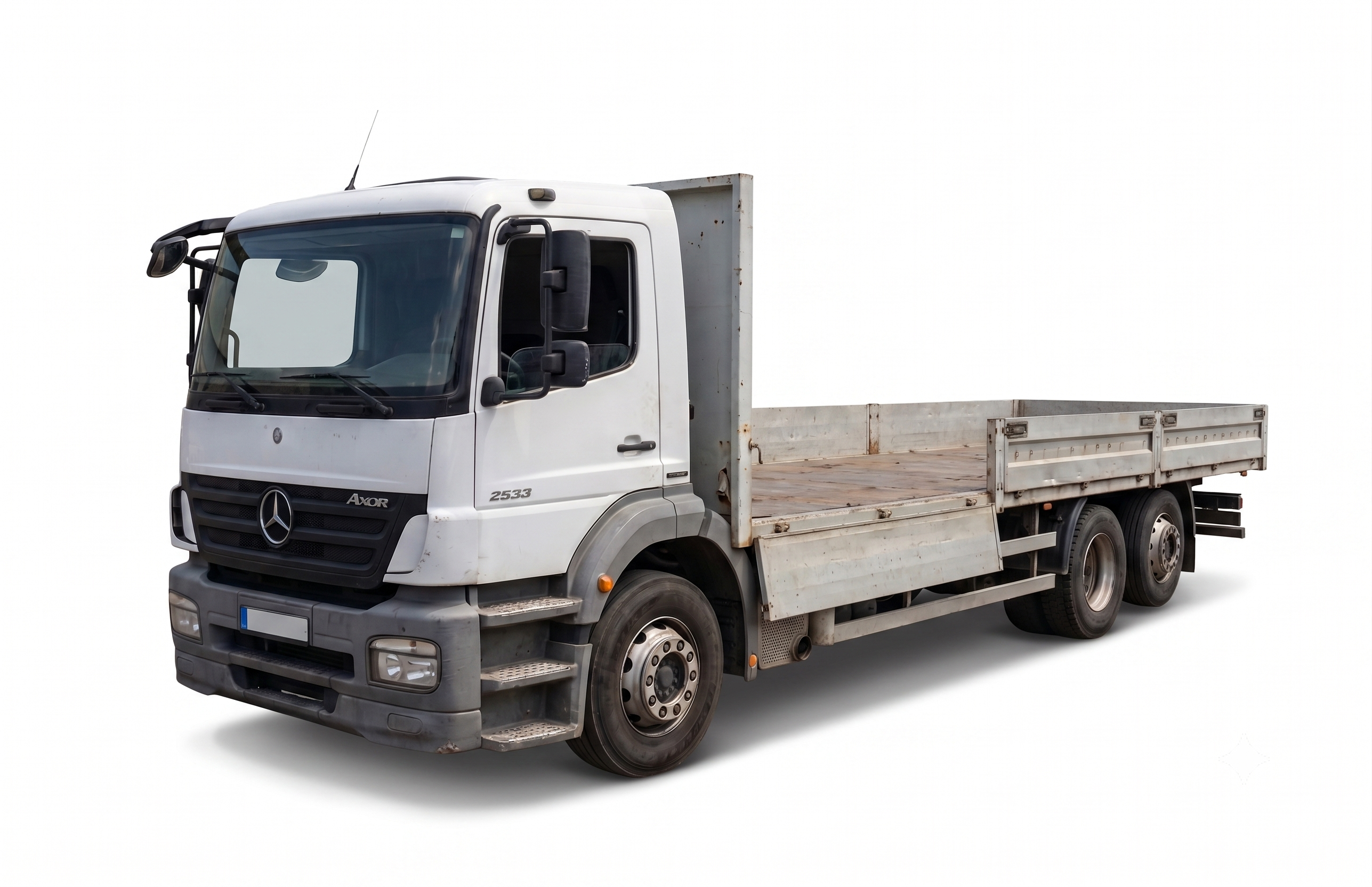 Large truck with lift